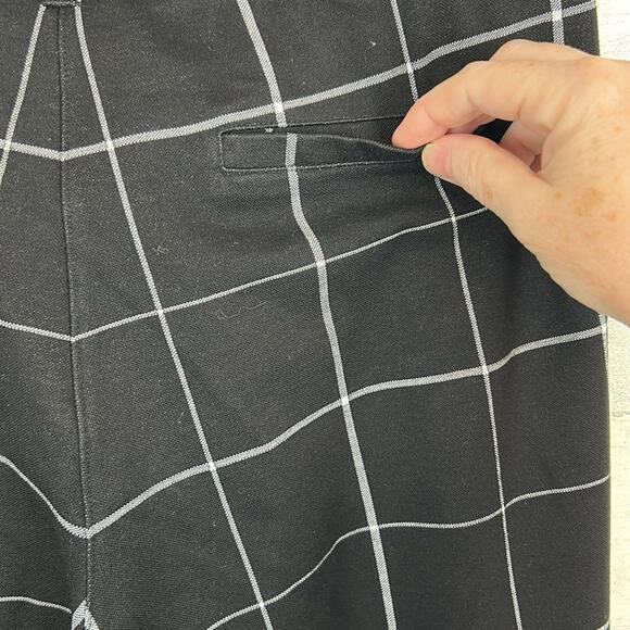 Betabrand Women’s Dress Pants Yoga Pants Classic Bootcut Black Windowpane Medium - Picture 4 of 11